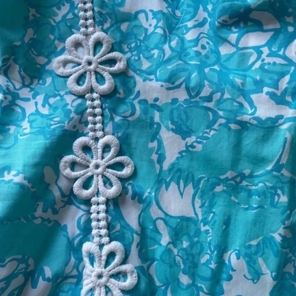 Lilly Pulitzer She's A Fox sleeveless embroidered eyelet dress Size 6. - Picture 3 of 7